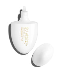 Lisa Eldridge Seamless Skin Tint under-eye image emphasizes gentle shade correction and glow.