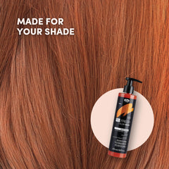 Lisap copper color depositing mask label detail showing shade cue and branding.