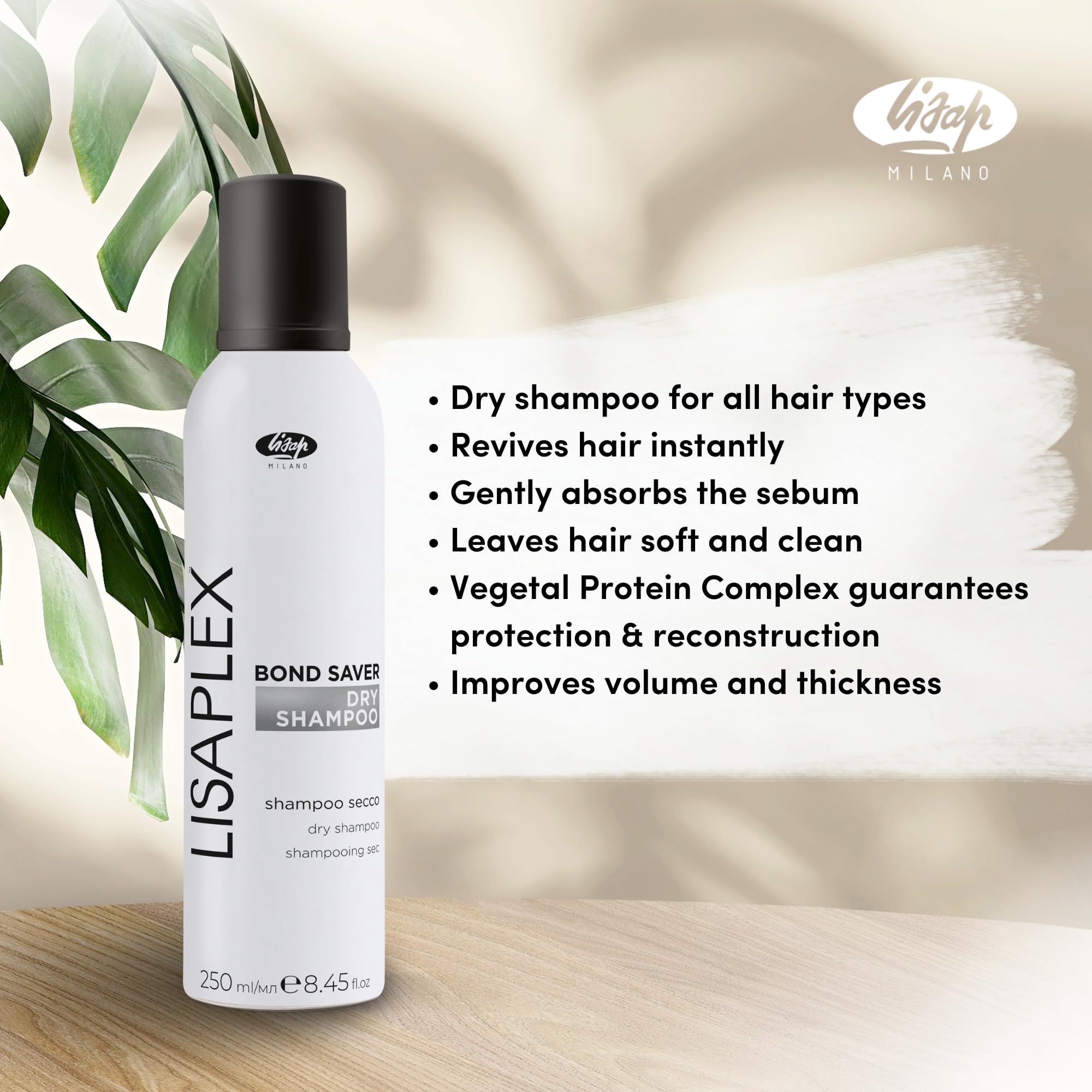 Lisap Milano Lisaplex Dry Shampoo free from parabens and SLS/SLES