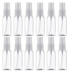 Lisapack clear 1oz spray bottle with a fine mist for travel convenience.