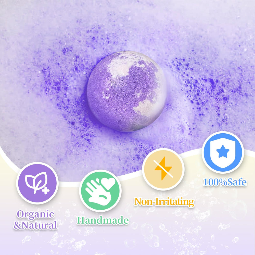 Lisotera bath bombs include surprise inside toy to spark imagination.