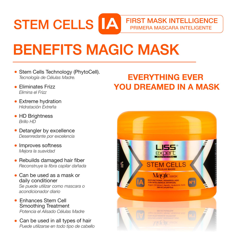 Liss Expert Express Treatment applies quickly for stressed or damaged hair care.