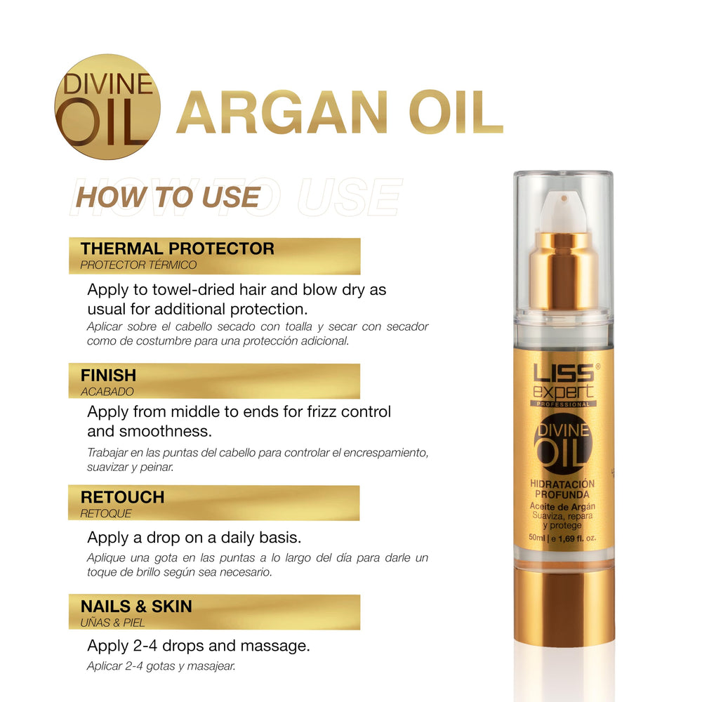 Liss Expert shine and moisture for healthy-looking, vibrant hair.