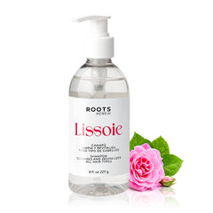 Lissoie Revitalizing Shampoo bottle shows gentle cleanse and peppermint freshness.