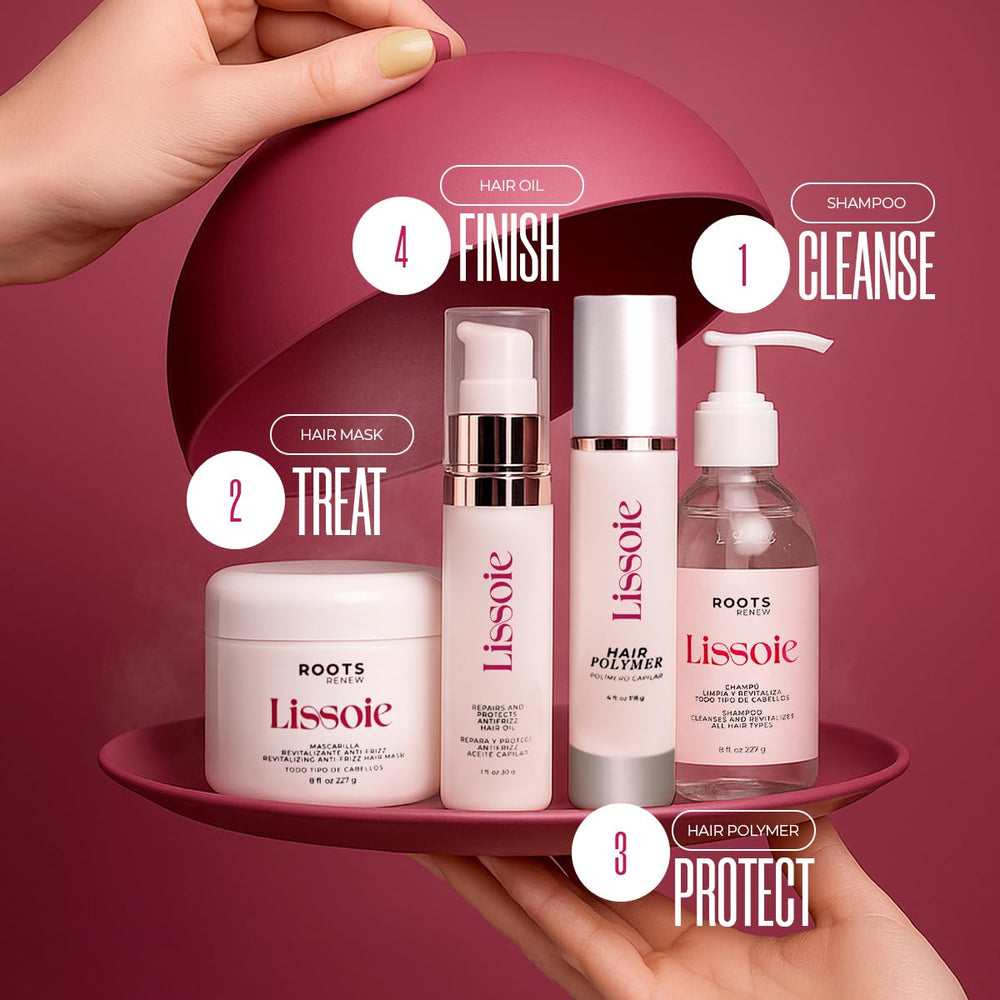 Lissoie Revitalizing Shampoo color-safe formula preserves vibrancy of color-treated hair.