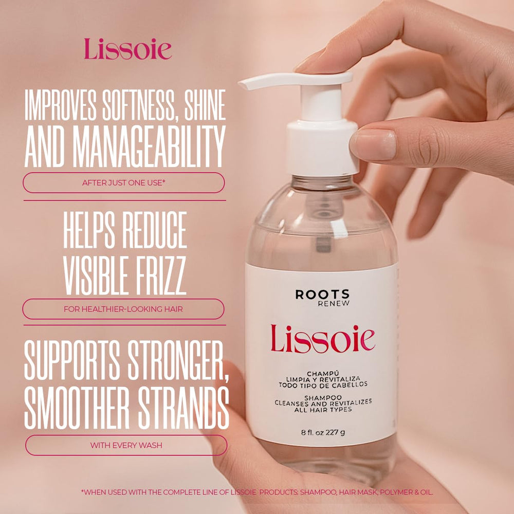 Lissoie Revitalizing Shampoo scalp refresh delivers a cool, clean sensation.