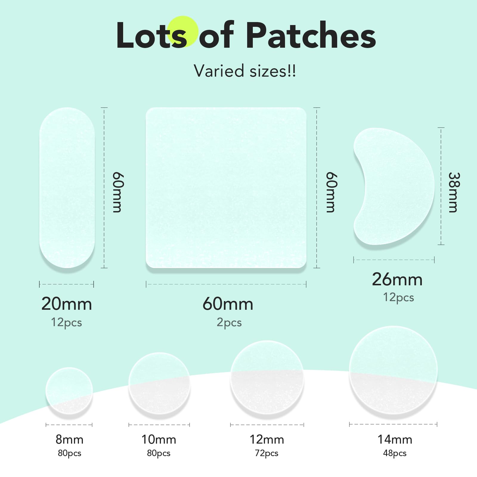 LitBear 10mm patch for moderate zits with thin, nearly invisible wear