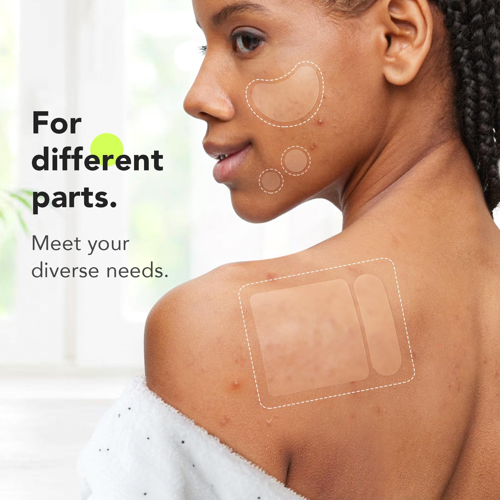 LitBear 14mm patch covers larger blemishes while staying discreet