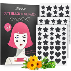 LitBear 8mm star patch provides discreet overnight blemish coverage.