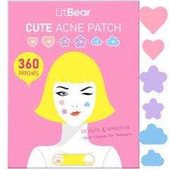 LitBear heart-shaped 10mm patch close-up for discreet absorption and coverage