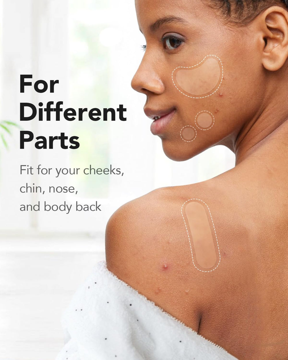 LitBear moon-shaped bandage for chin, nose, or cheeks.