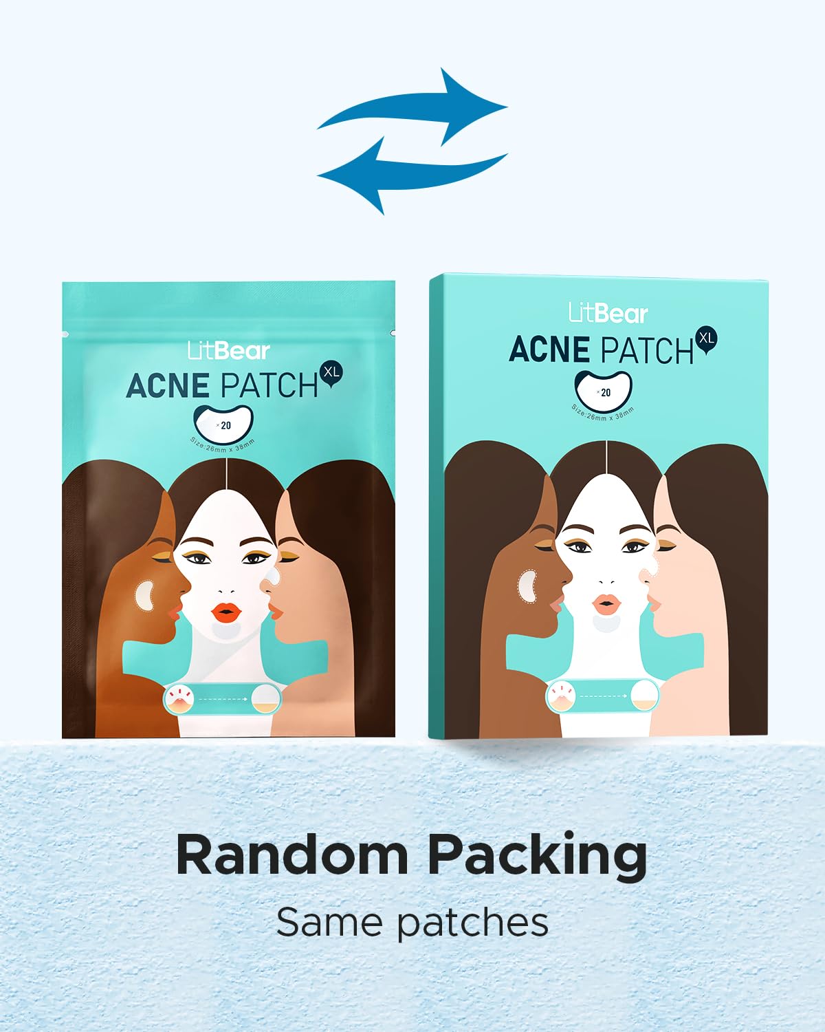 LitBear packaging reveals 20 patches per box for ongoing use.