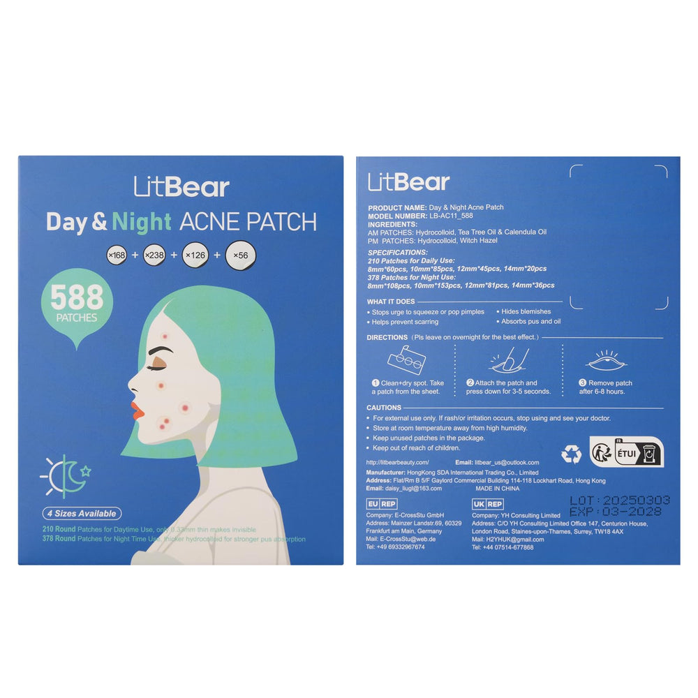 LitBear tea tree Calendula patch calms skin during healing