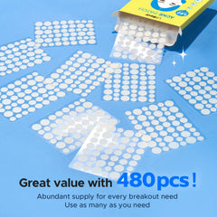 LitBear hydrocolloid absorption patch drawing fluids from blemish
