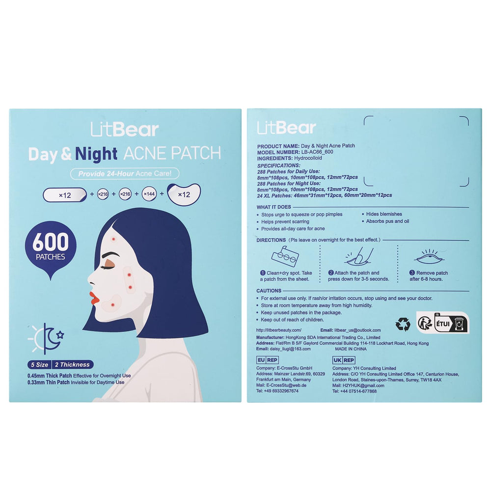 LitBear 600-count pack for ongoing acne care