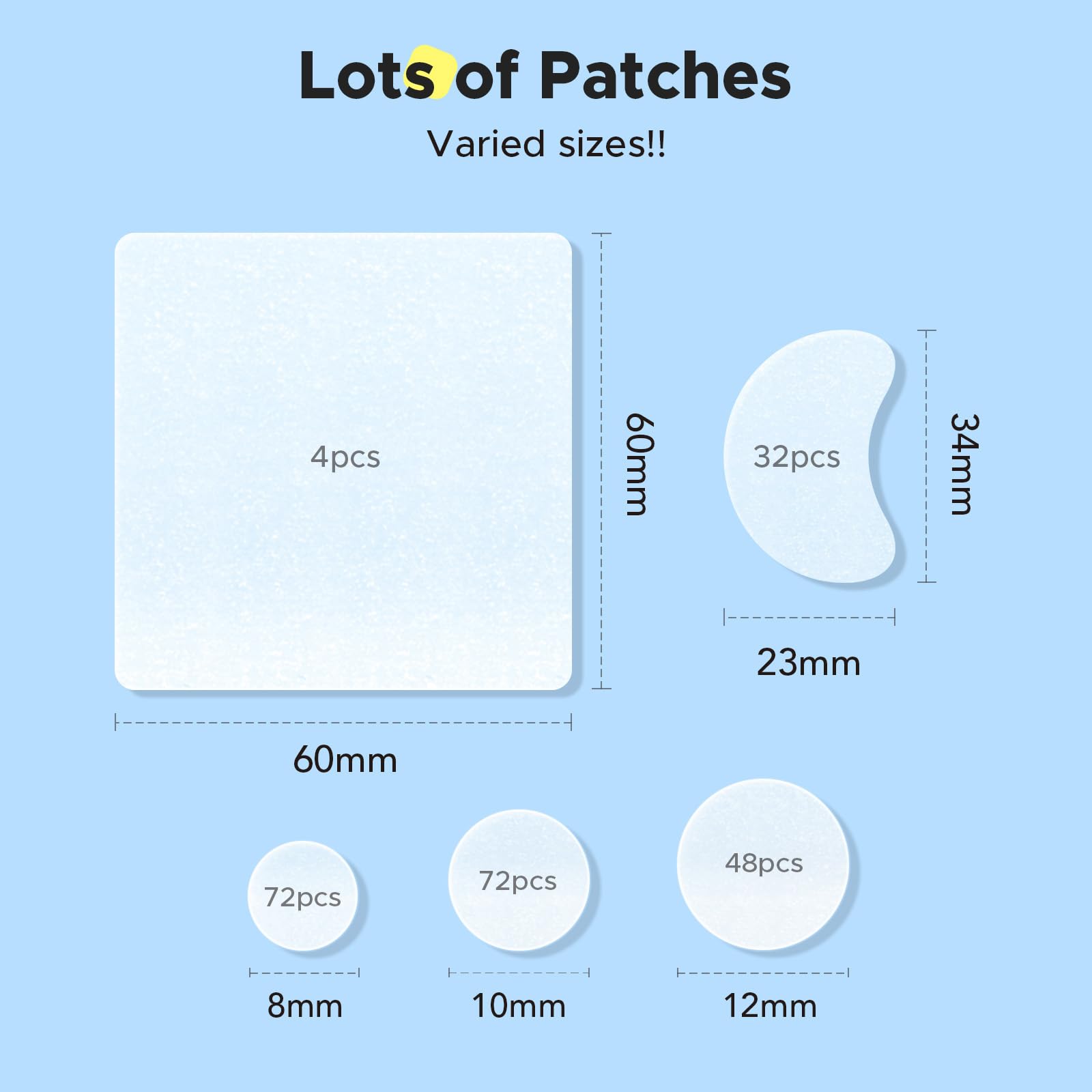 LitBear XL 60x60mm patch designed for bigger areas like back and chest.
