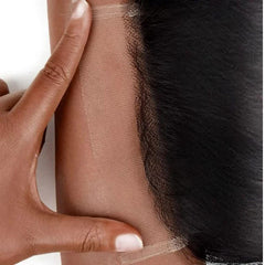 Little Fairy 12-inch virgin Remy closure demonstrates soft density for styling.