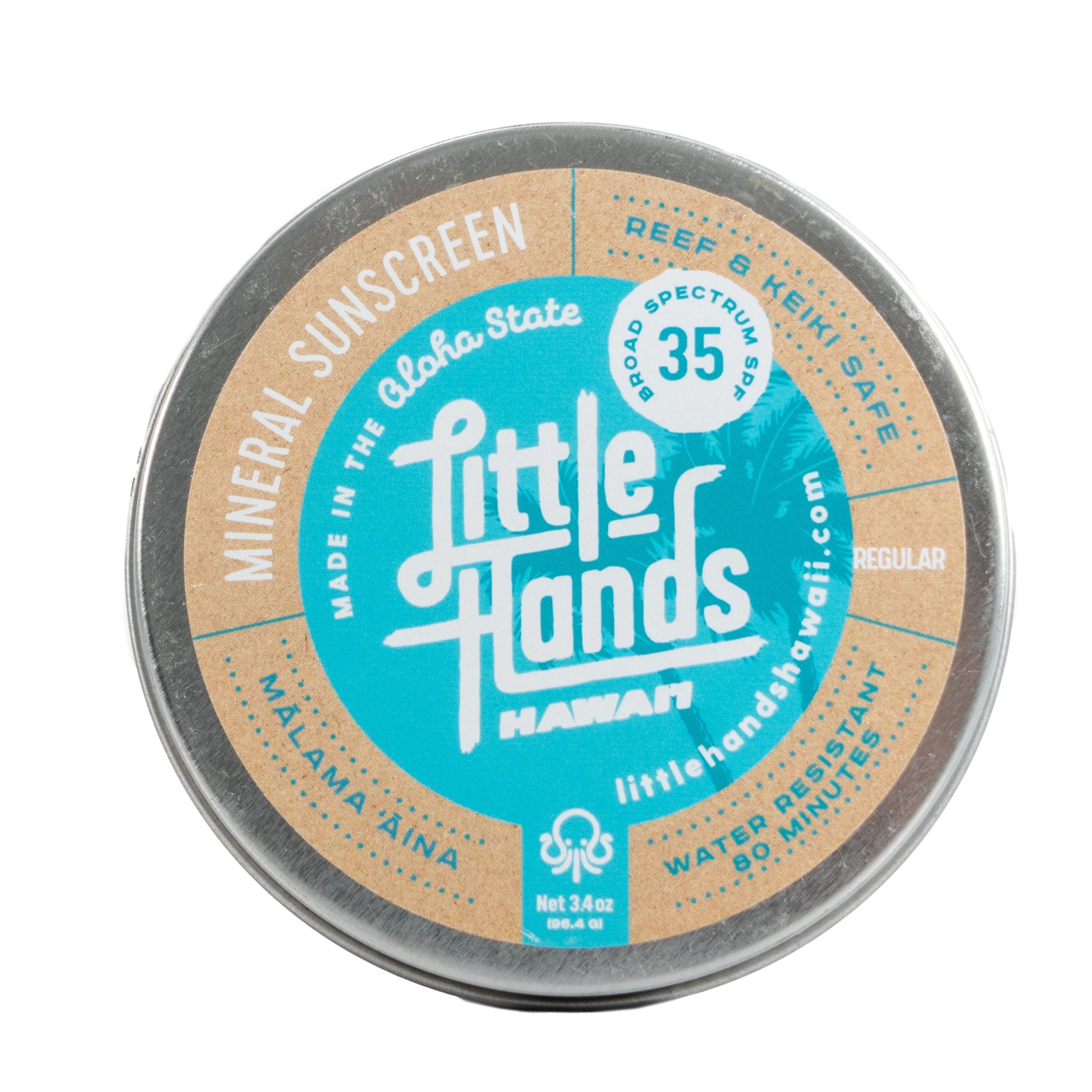 Little Hands Hawaii sunscreen application on skin for even, light coverage.