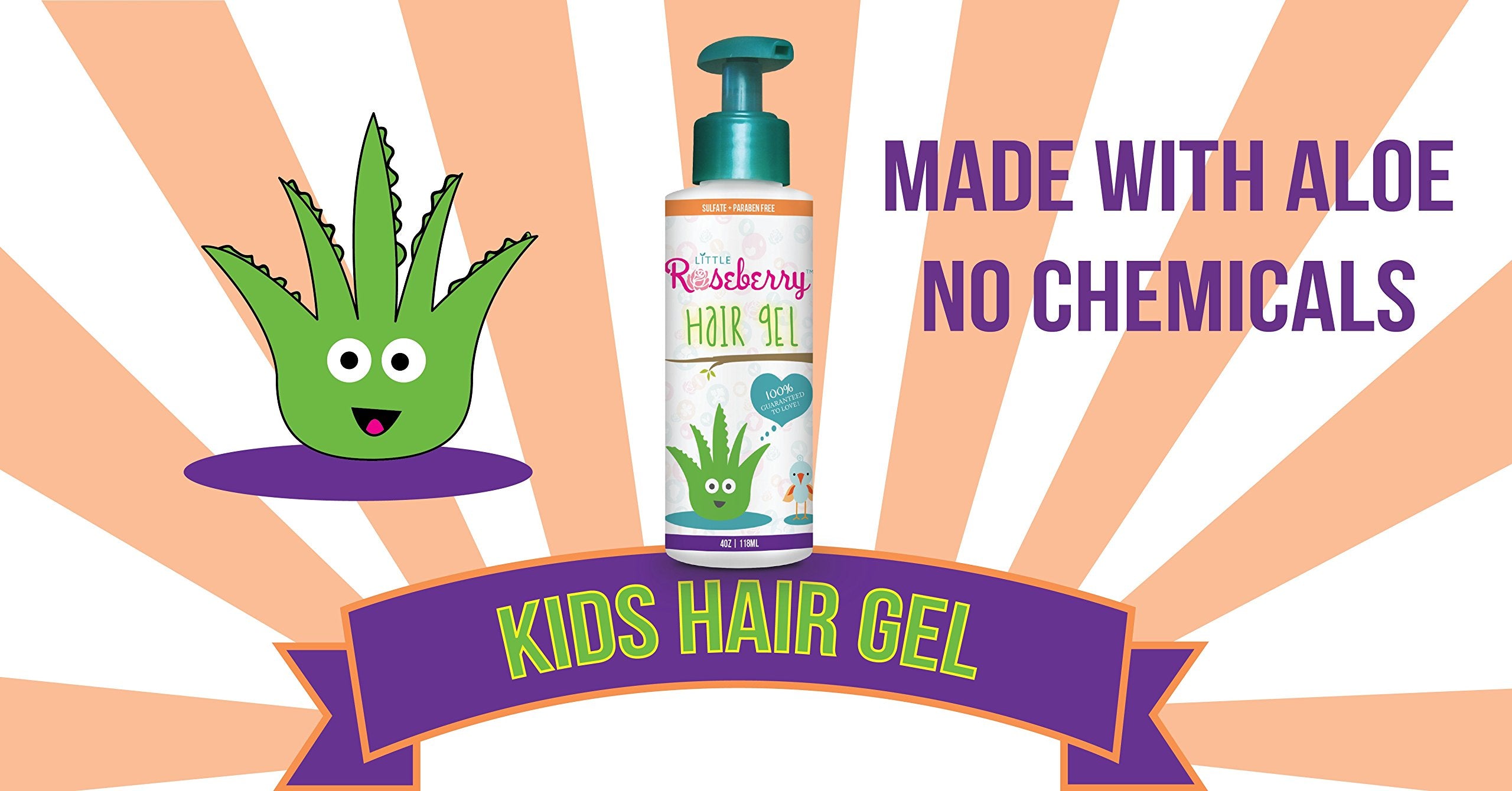 Close-up of Little Roseberry gel's clear, non-greasy texture.