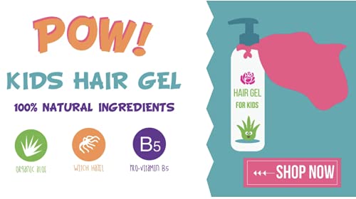 Little Roseberry Hair Gel pump application for easy, mess-free styling.