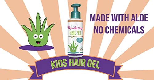 Light hold finish from Little Roseberry gel preserves natural hair texture.