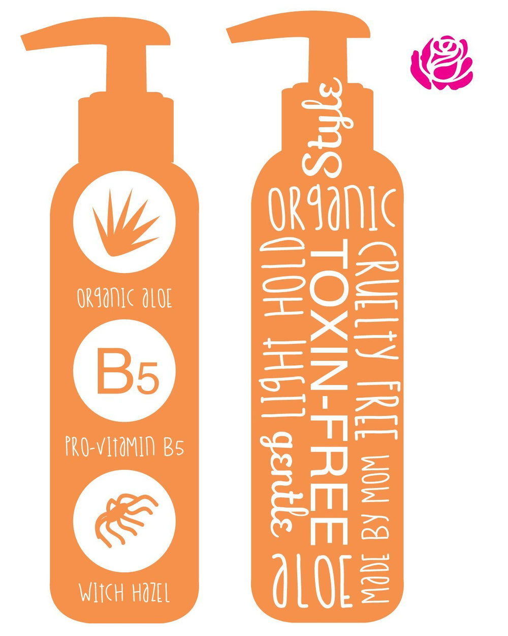 Little Roseberry ingredients show organic aloe vera and vitamins for gentle care.