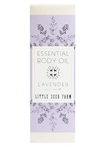 Little Seed Farm essential body oil pump top shown for easy one-pump application.