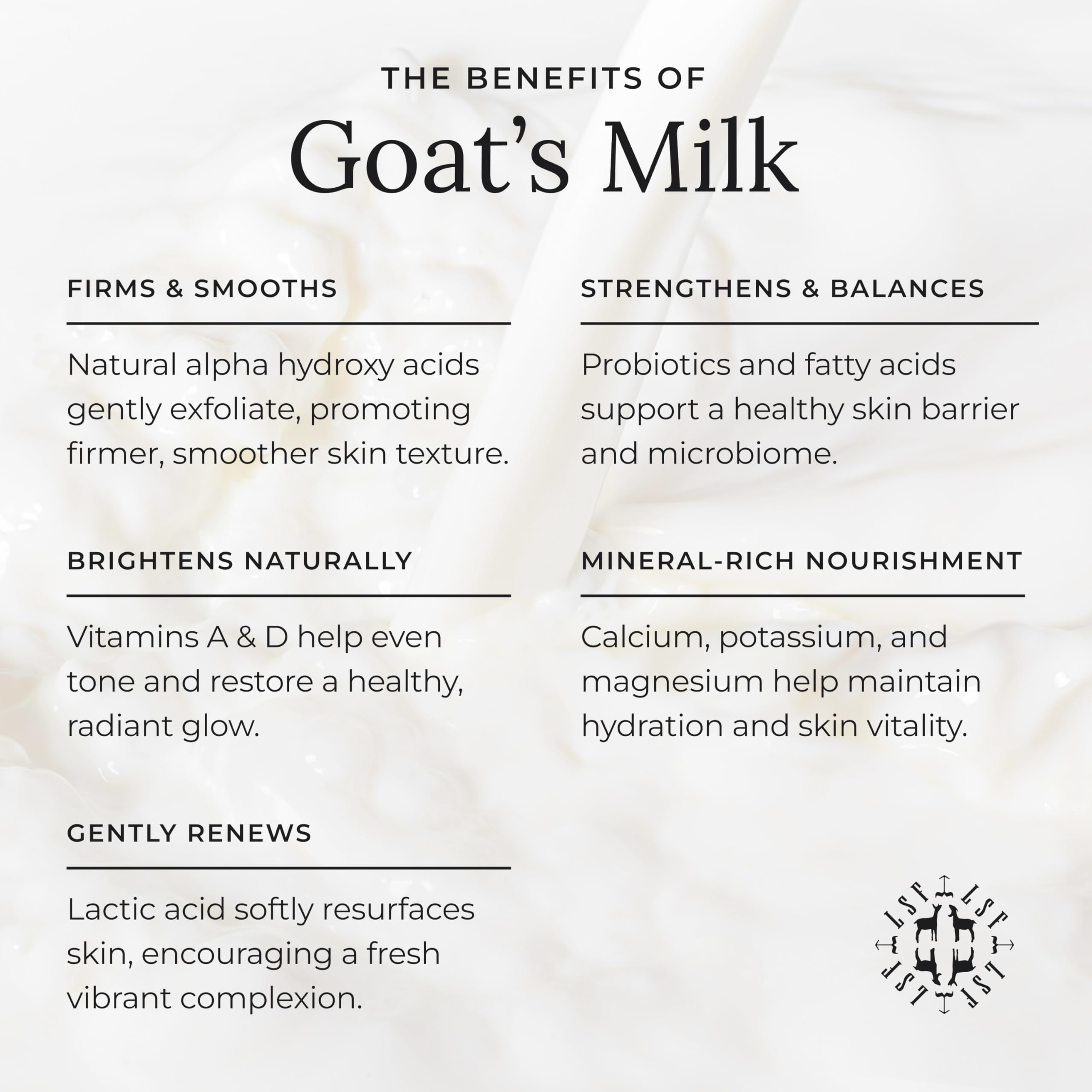 Little Seed Farm goat milk soap lather for gentle cleansing on sensitive skin.