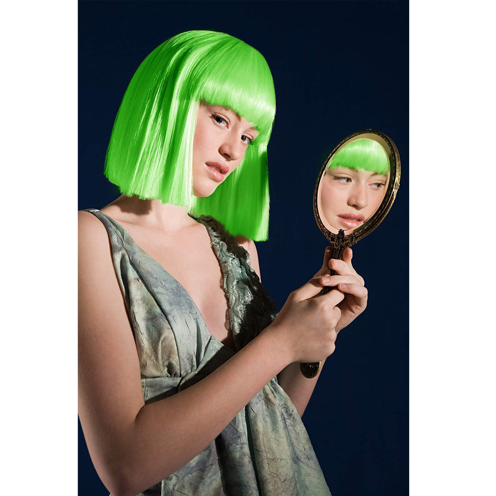 LIULIUBTY neon color wig pack with cap set, lightweight and comfortable for long wear.