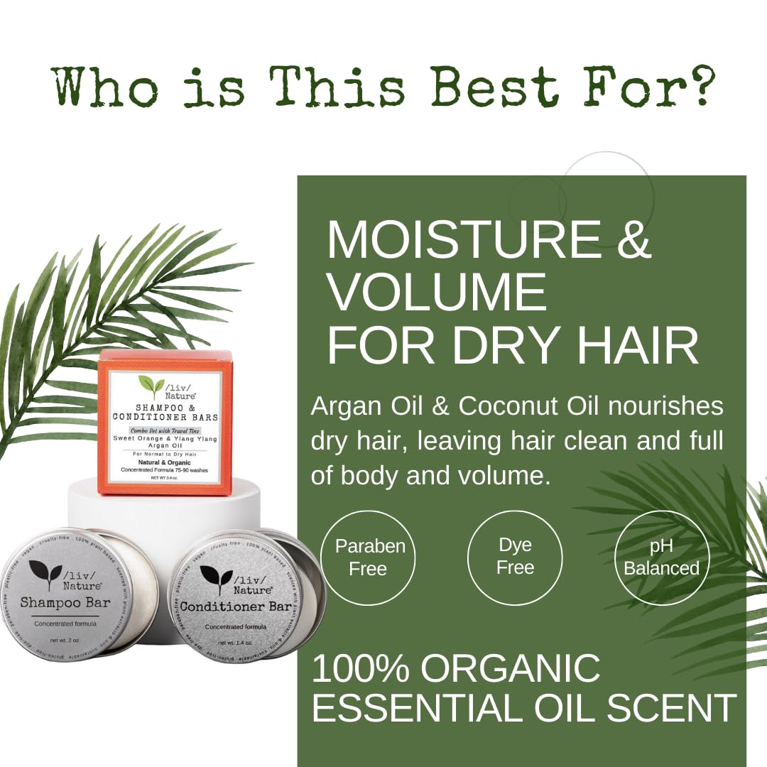 Liv Nature conditioner bar provides moisture for dry, frizzy hair.