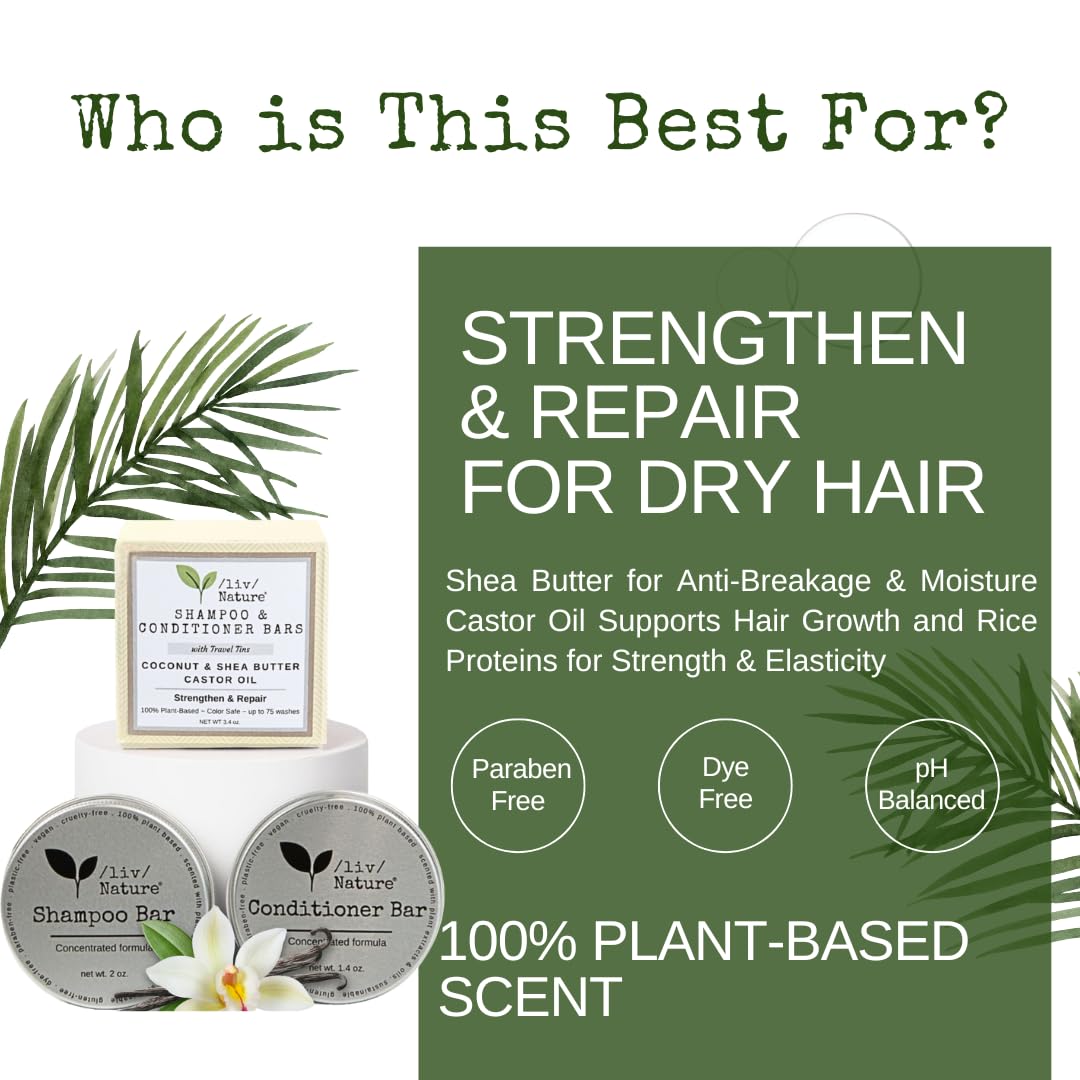 liv Nature conditioner bar smoothing action for manageable hair