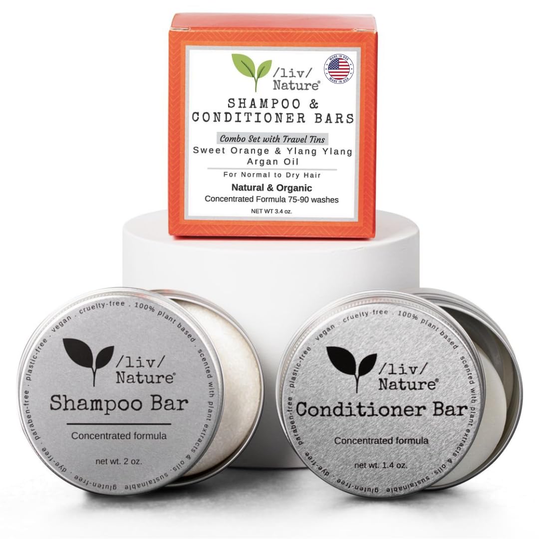 Liv Nature shampoo bar foamy lather delivers moisture for dry hair.