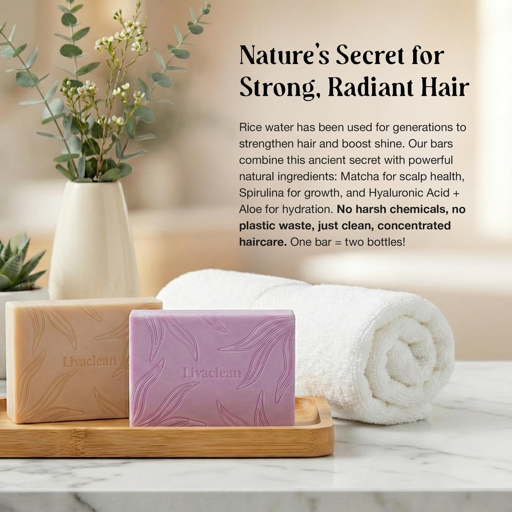 LivaClean dyed-curly-safe hair image showcasing gentle cleansing