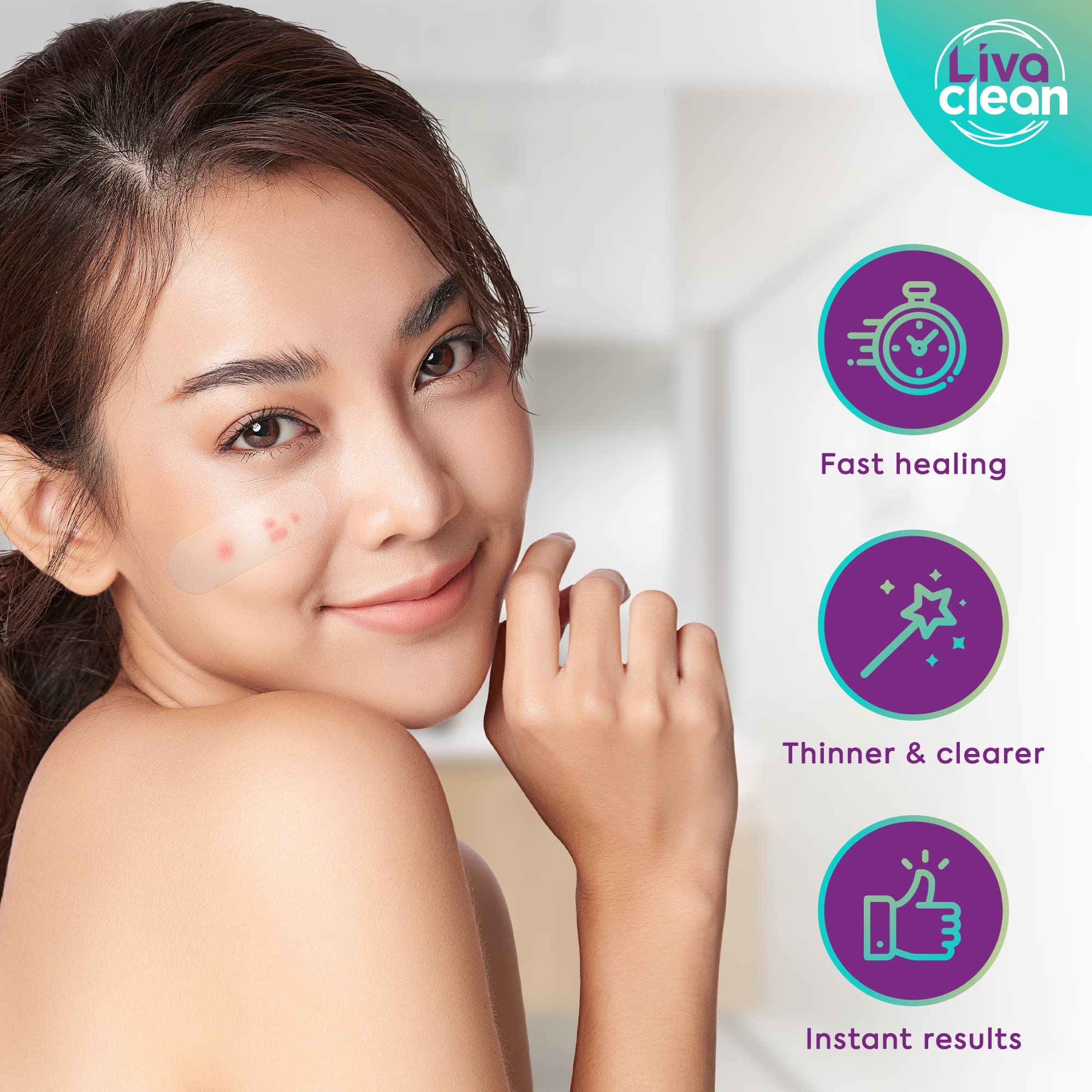 LivaClean individually wrapped patches stay clean and ready for travel.