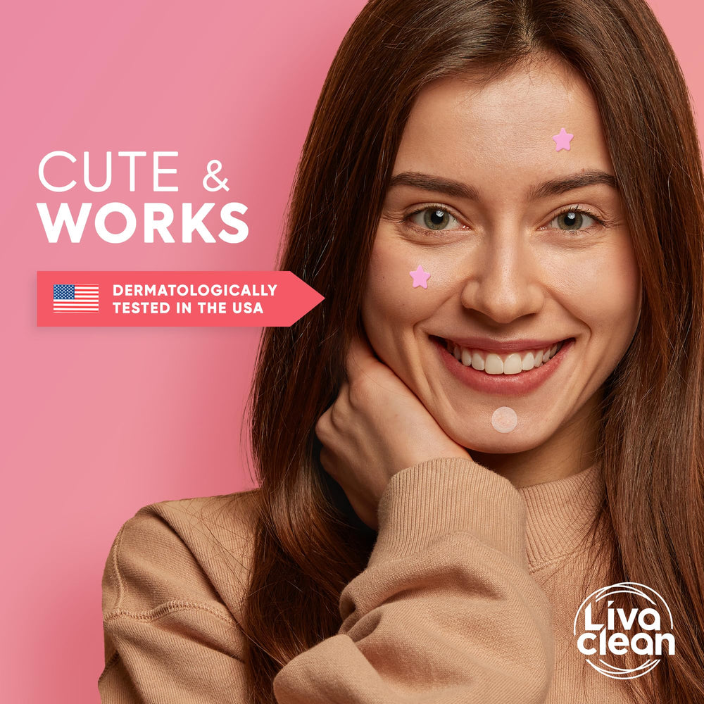 LivaClean patch on skin demonstrates discreet use for selfies and meetings.