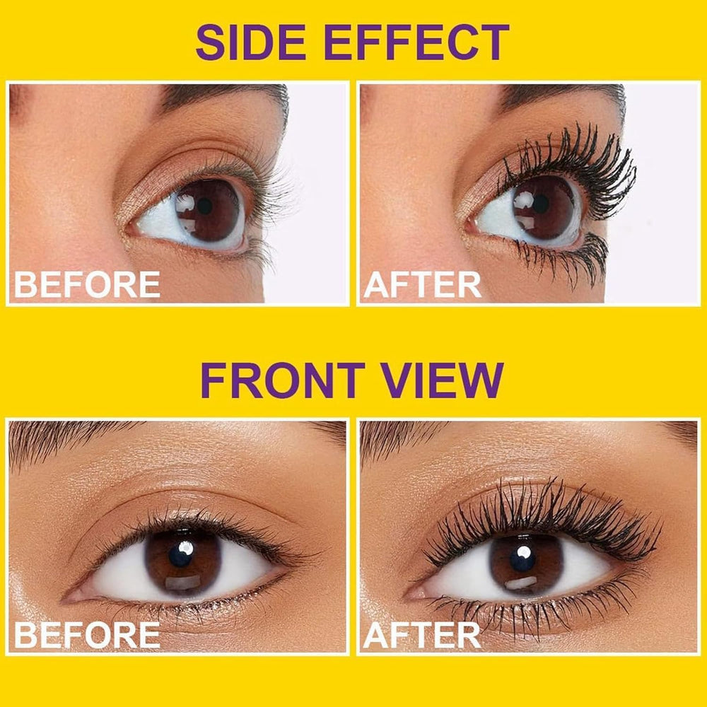 Livalur Bubble Mascara dramatic lashes closeup shows lifted, voluminous effect.