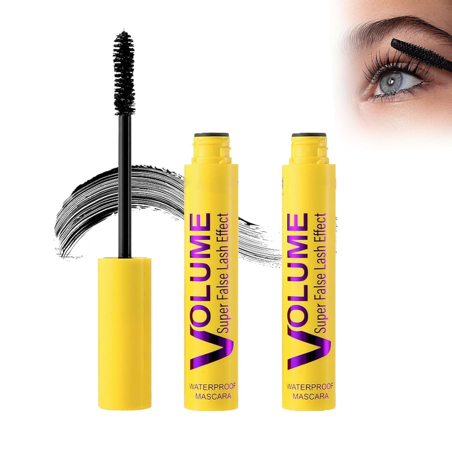 Livalur Bubble Mascara bottle showcases waterproof formula for all-day wear.