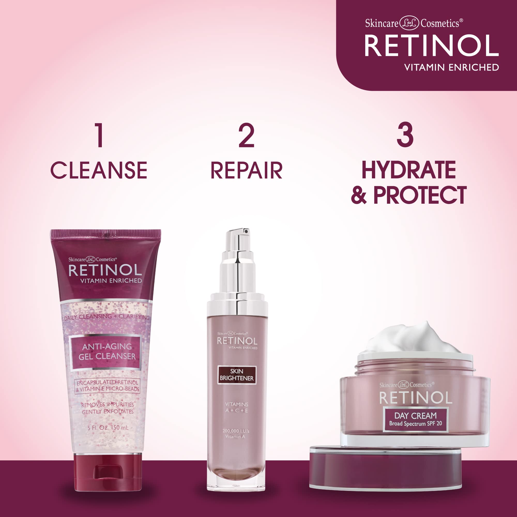 Packaging of LIVAURA Retinol Day Cream emphasizing vitamin-rich formula