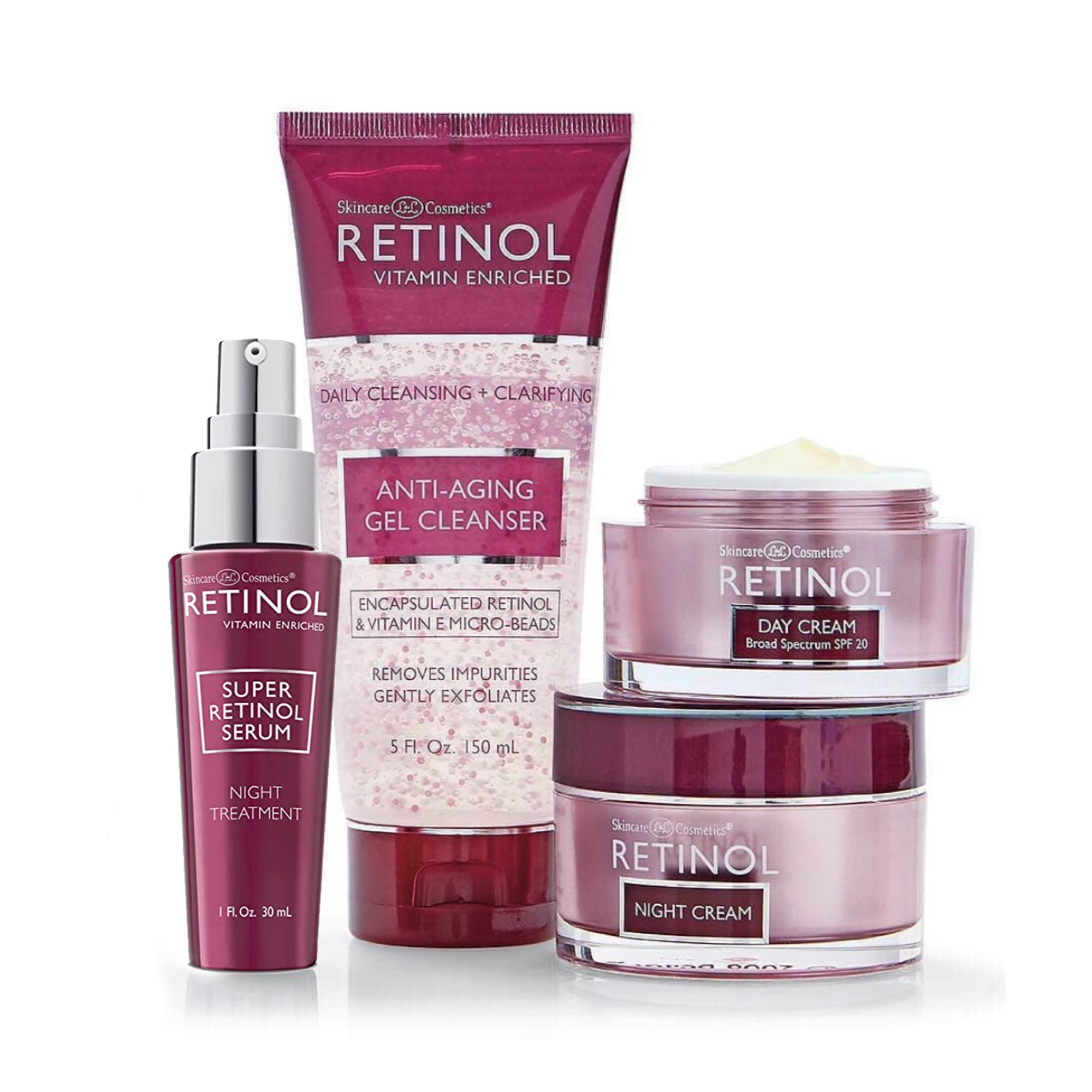 LIVAURA Retinol Day Cream pictured with a morning skincare routine setup