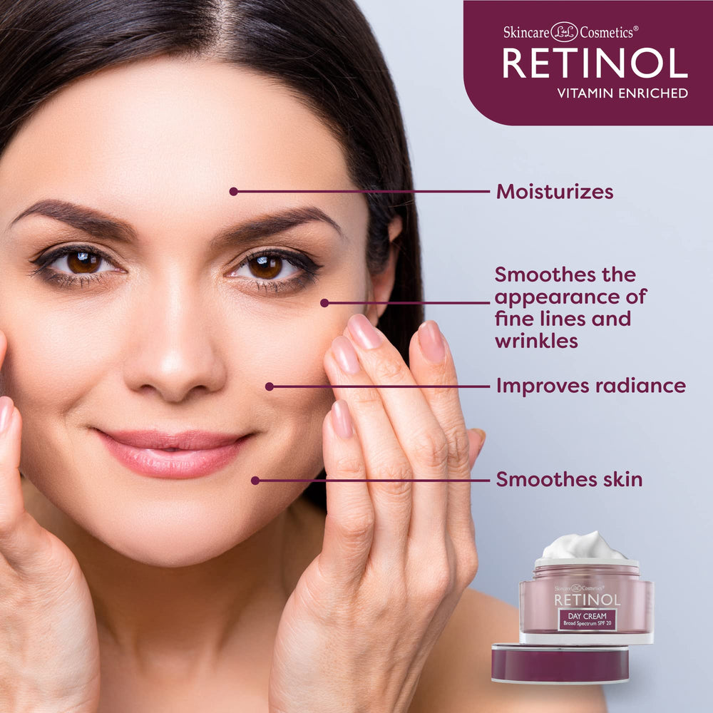 LIVAURA Retinol Day Cream SPF 20 applied to skin for everyday UV protection