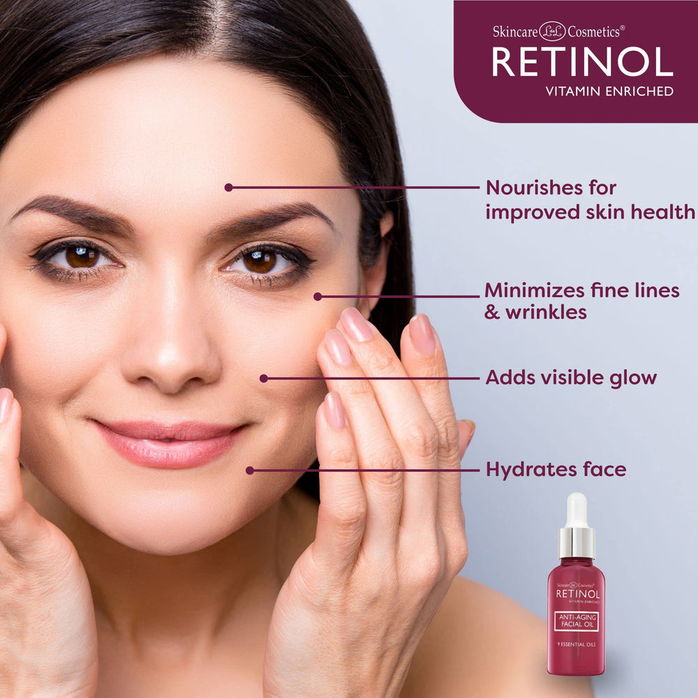 Livaura Retinol dropper releasing oil for fast absorption.