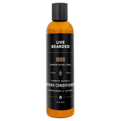 Live Bearded 1880 beard conditioner bottle for daily conditioning and soft beard.