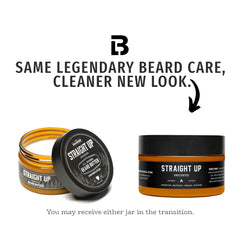Live Bearded beard butter ingredients label highlights natural shea and skin-friendly conditioning