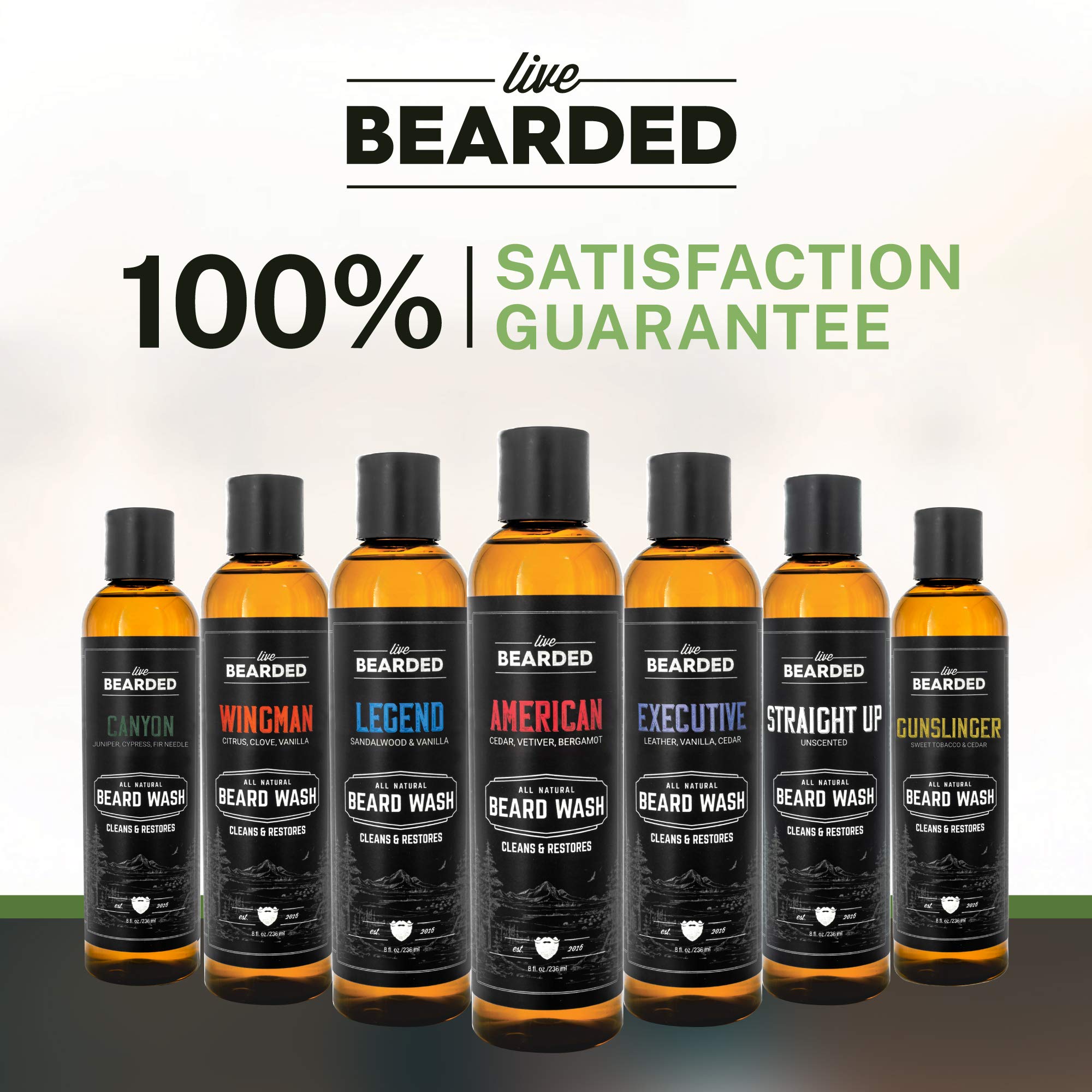 Lifestyle setup showing grooming routine with beard care products.