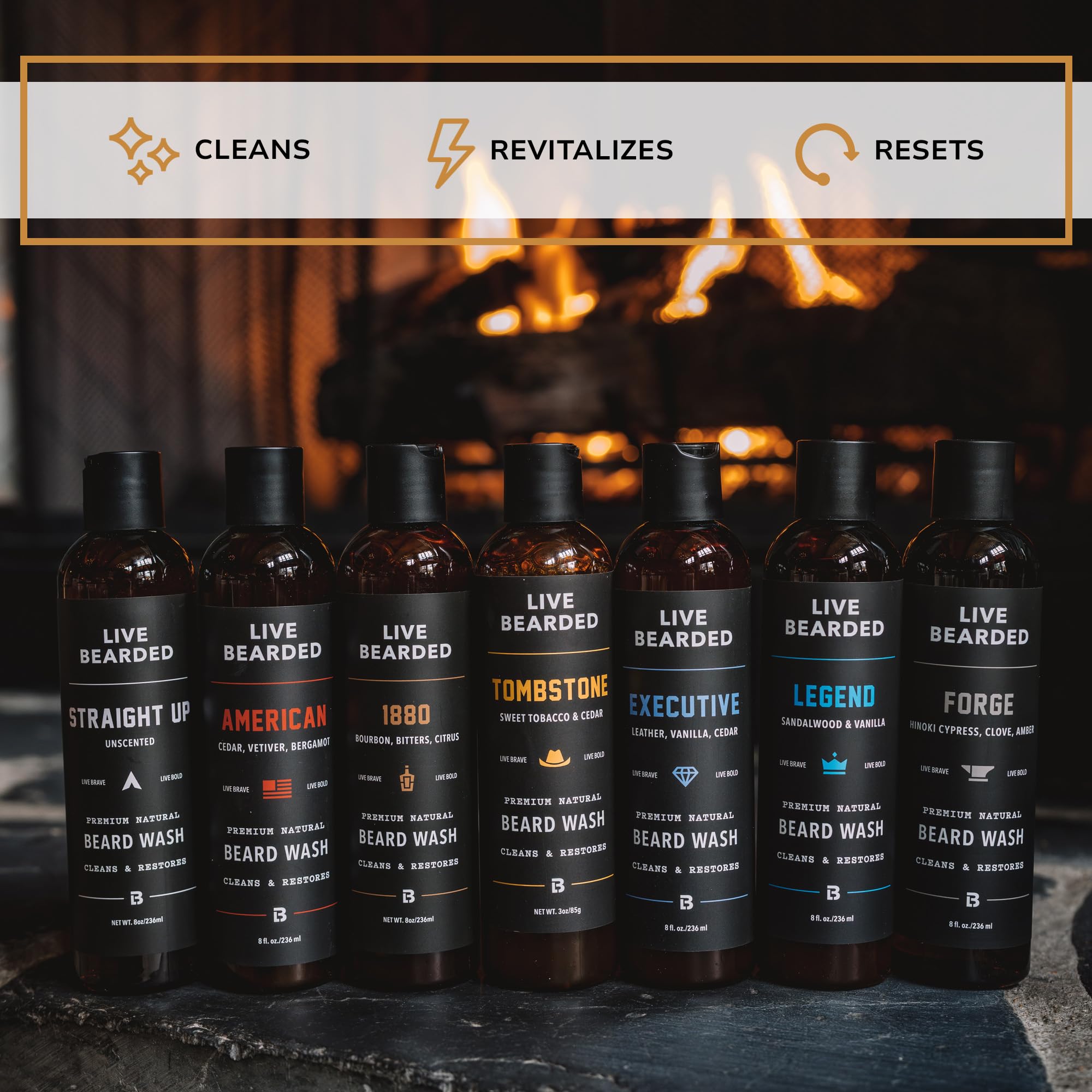 Illustration of sandalwood and vanilla notes in Legend formula.