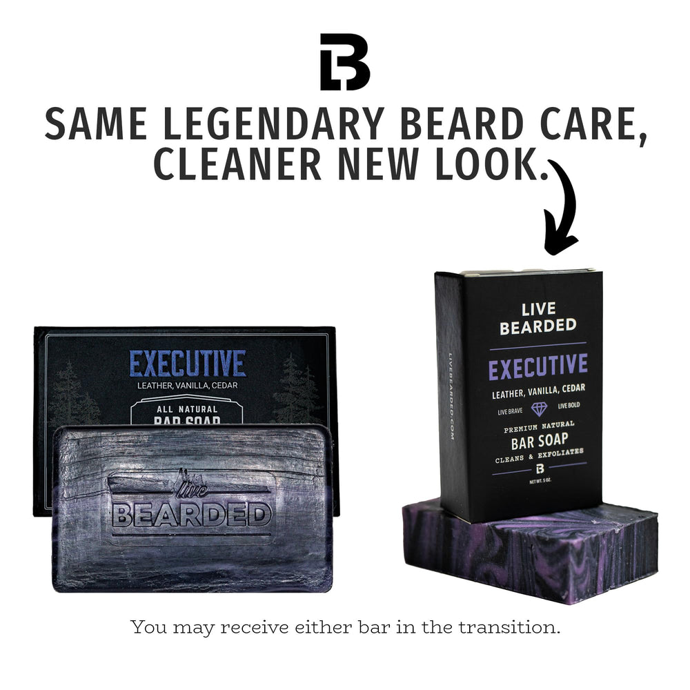 Live Bearded charcoal and pumice exfoliation close-up for deeper clean
