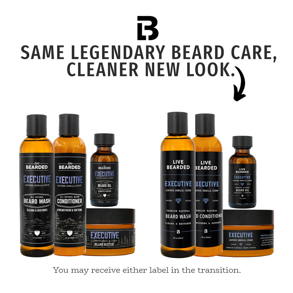 Live Bearded conditioner tube for detangling and soft, healthy beard.
