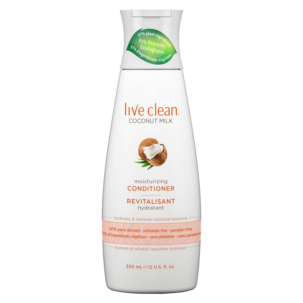Packaging shot showing certified organic coconut ingredients for healthy, moisturized hair.