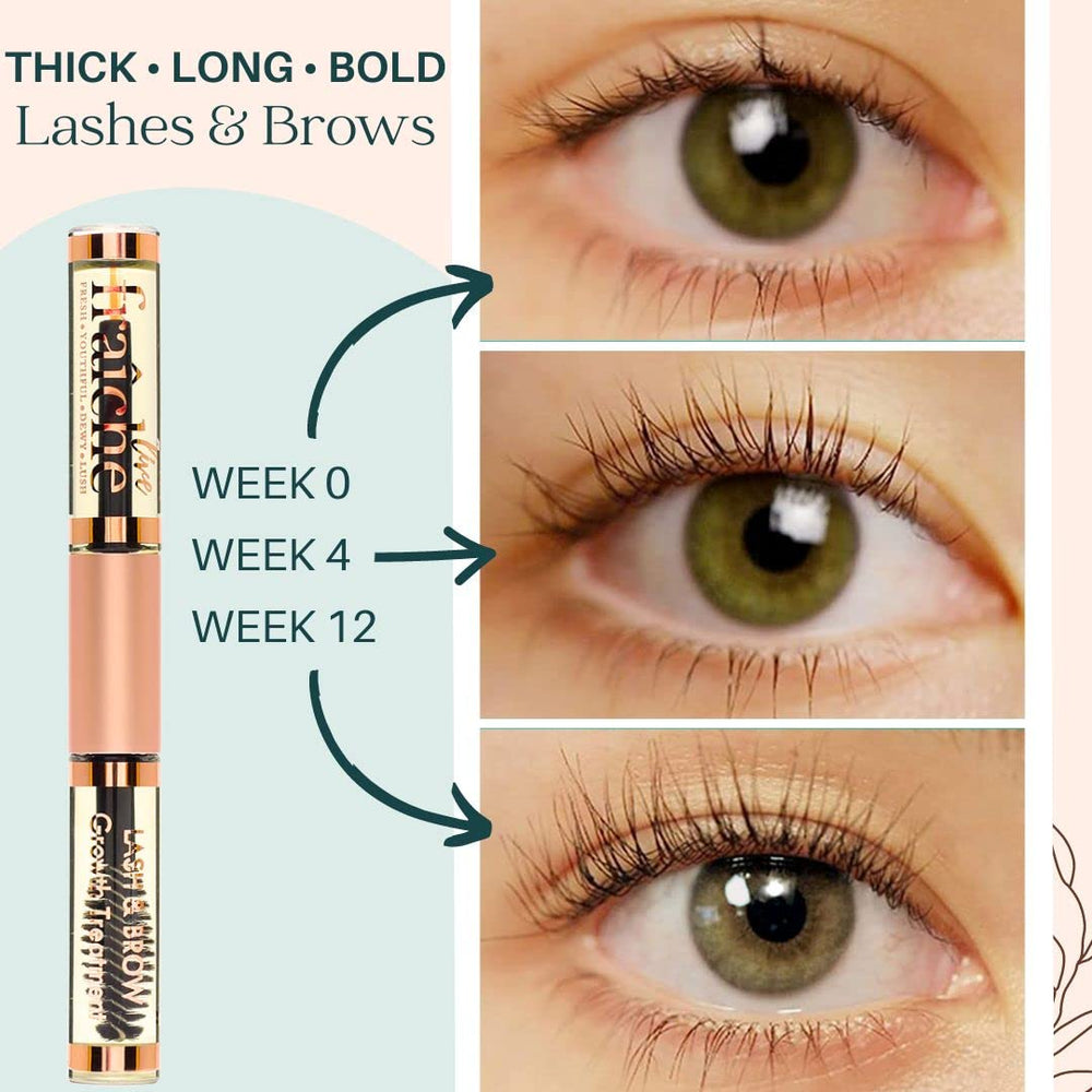 Live Fraiche Castor Oil lashes-brows growth focus suggesting fuller appearance