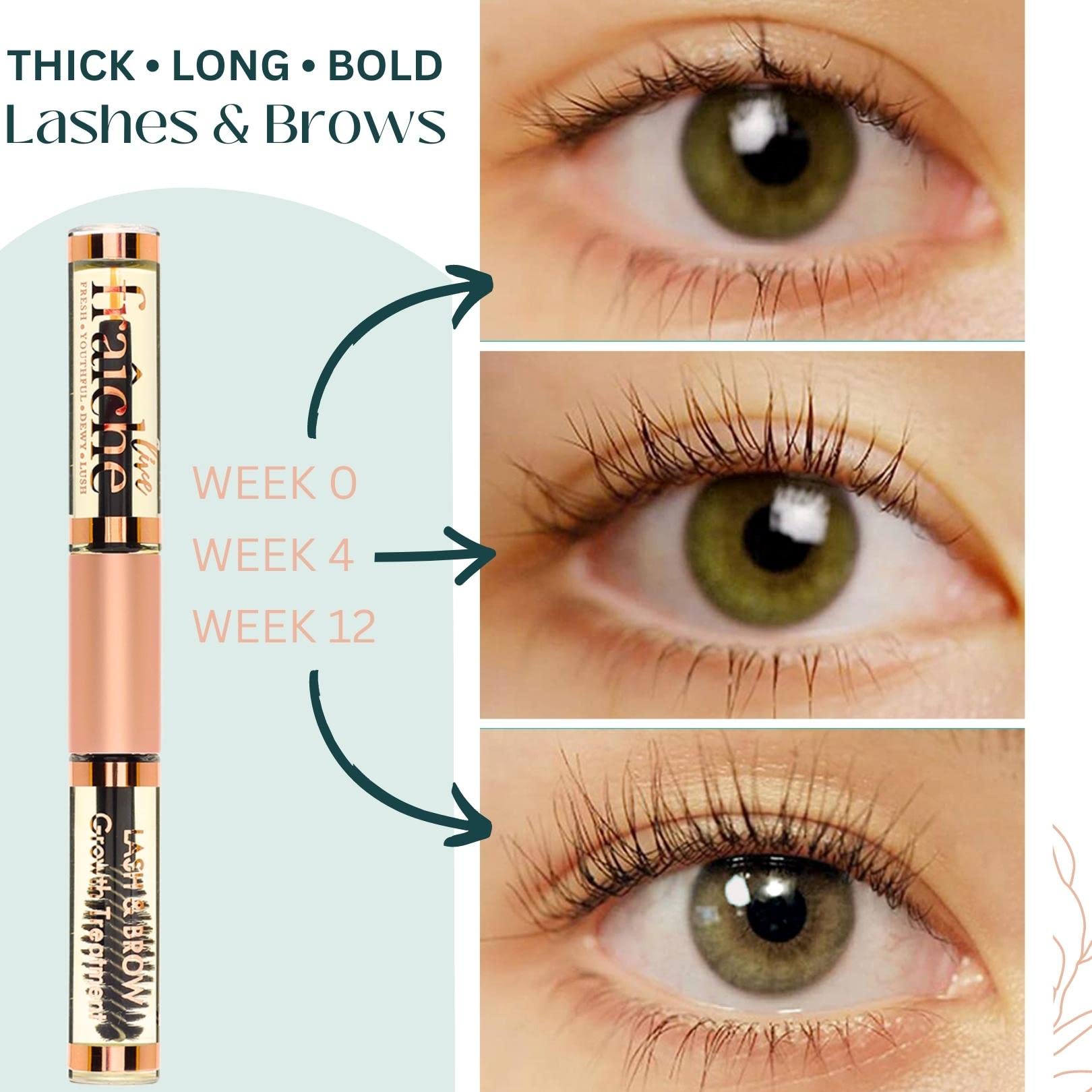 Live Fraiche filled mascara tube ready for daily lash care